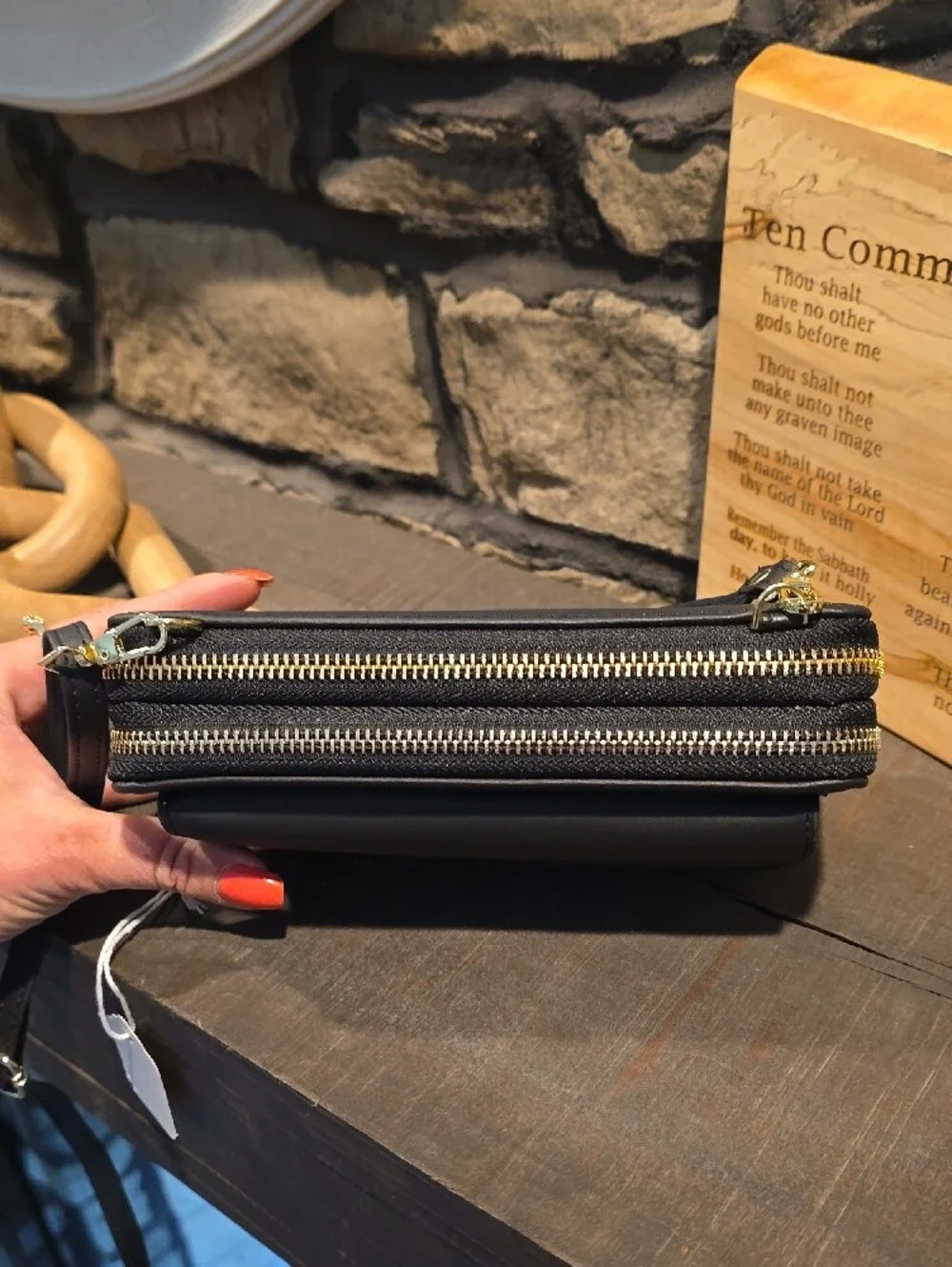 Baellerry Black Women's Crossbody Wallet Bag